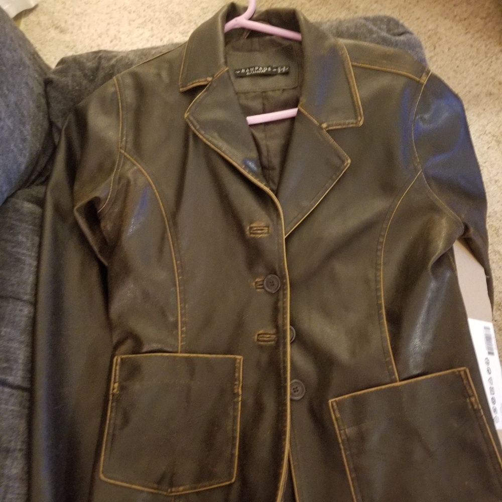 Rampage brown leather jacket